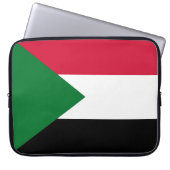 Flagge des Sudan Laptopschutzhülle (Vorderseite)