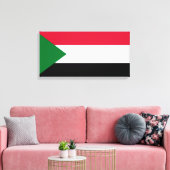 Flagge des Sudan Leinwanddruck (Insitu (Wohnzimmer))