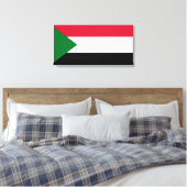 Flagge des Sudan Leinwanddruck (Insitu (Schlafzimmer))