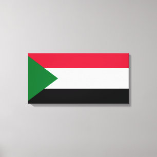 Flagge des Sudan Leinwanddruck