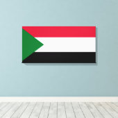 Flagge des Sudan Leinwanddruck (Insitu (Holzboden))