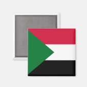 Flagge des Sudan Magnet (Vorderseite/Rückseite)