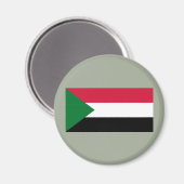 Flagge des Sudan Magnet (Vorderseite/Rückseite)