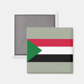 Flagge des Sudan Magnet (Vorderseite/Rückseite)