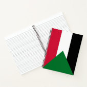 Flagge des Sudan Notizblock (Innenseite)