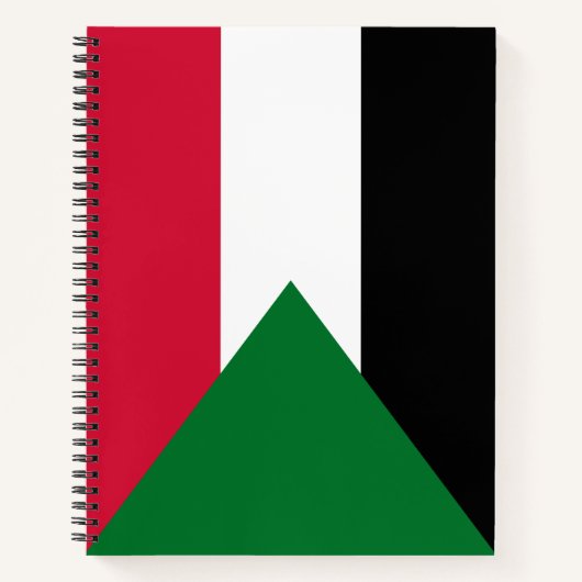 Flagge des Sudan Notizblock (Vorderseite)