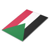 Flagge des Sudan Notizblock (angewinkelt)