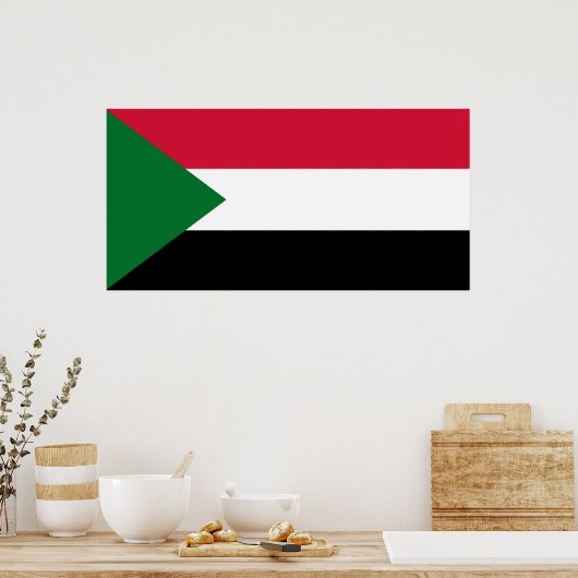 Flagge des Sudan Poster (Küche)