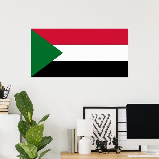 Flagge des Sudan Poster (Heimbüro)