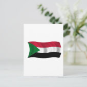 Flagge des Sudan Postkarte (Stehend Vorderseite)