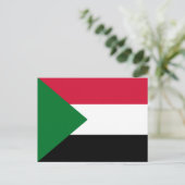 Flagge des Sudan Postkarte (Stehend Vorderseite)