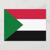 Flagge des Sudan Postkarte (Vorderseite)