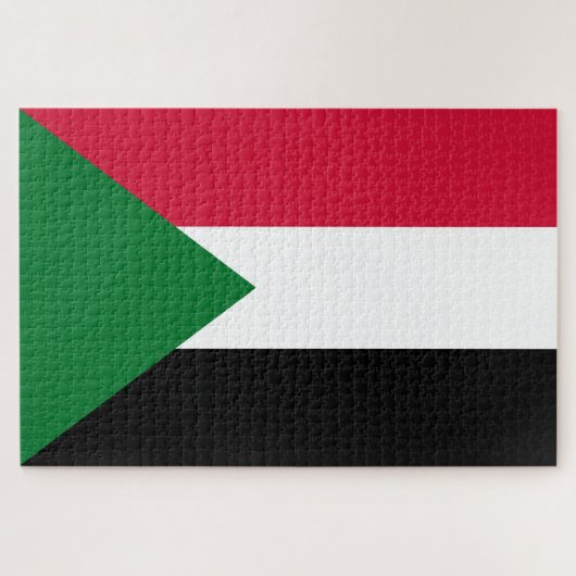 Flagge des Sudan Puzzle (Horizontal)