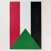Flagge des Sudan Puzzle (Vertikal)