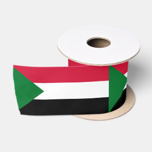 Flagge des Sudan Satinband