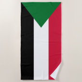 Flagge des Sudan Strandtuch (Vorderseite)