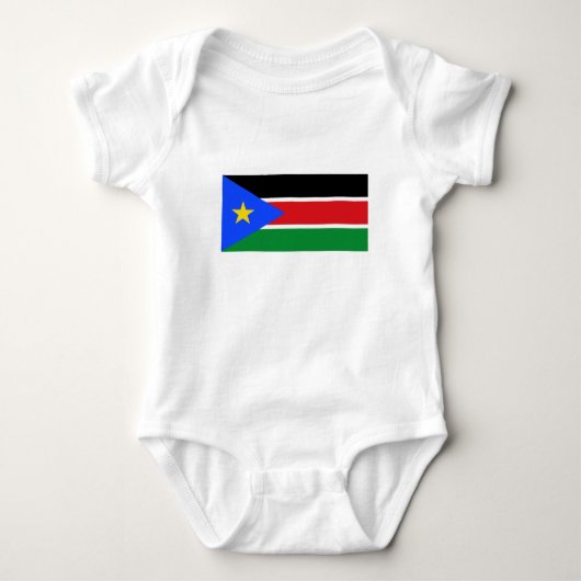 Flagge des Südsudan Baby Strampler (Vorderseite)