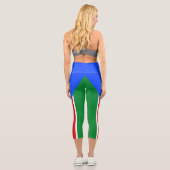 Flagge des Südsudan Capri Leggings (Rückseite)