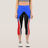 Flagge des Südsudan Capri Leggings (Vorderseite)