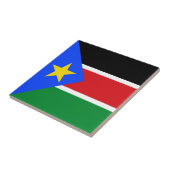 Flagge des Südsudan Fliese (Seite)