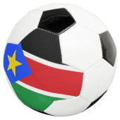 Flagge des Südsudan Fußball (Dreiviertel)