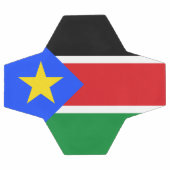 Flagge des Südsudan Fußball (Flach)