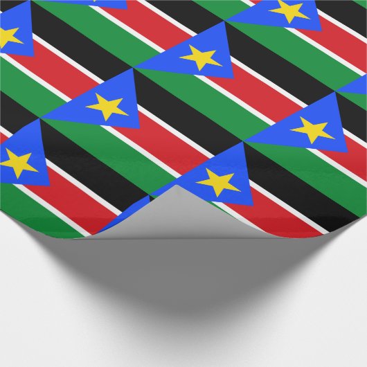 Flagge des Südsudan Geschenkpapier (Ecke)