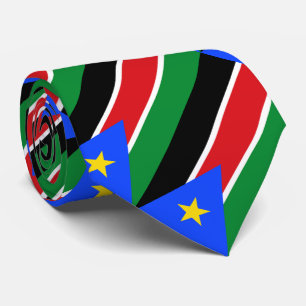 Flagge des Südsudan Krawatte