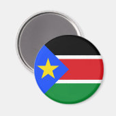 Flagge des Südsudan Magnet (Vorderseite/Rückseite)