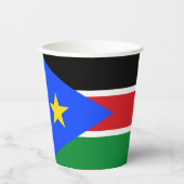 Flagge des Südsudan Pappbecher (Vorderseite)