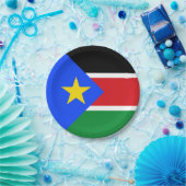 Flagge des Südsudan Pappteller (Party)