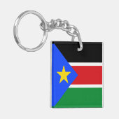 Flagge des Südsudan Schlüsselanhänger (Vorderseite links)