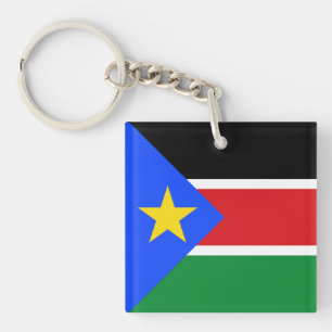 Flagge des Südsudan Schlüsselanhänger