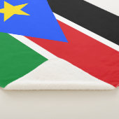 Flagge des Südsudan Sherpadecke (3/4)