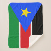 Flagge des Südsudan Sherpadecke (Vorderseite)