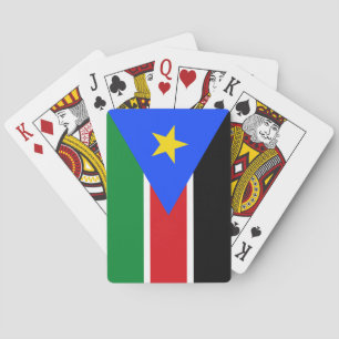 Flagge des Südsudan Spielkarten
