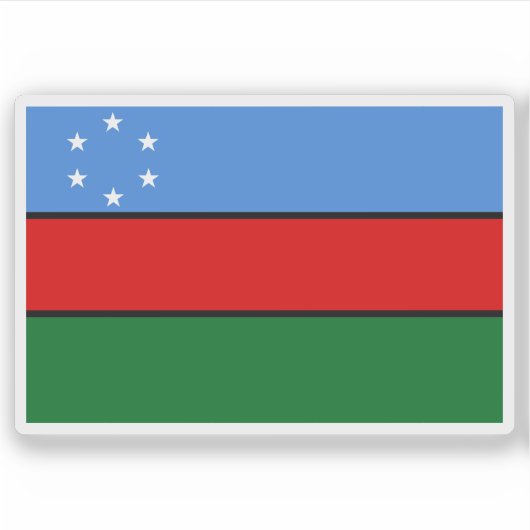 Flagge des Südwestens (2002-2014), Somalia Aufkleber (Vorderseite)