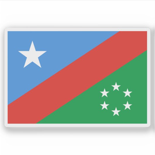 Flagge des südwestlichen Staat, Somalia Aufkleber (Vorderseite)