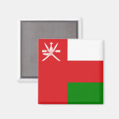 Flagge des Sultanats Oman Magnet (Vorderseite/Rückseite)