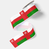 Flagge des Sultanats Oman Satinband (Rückseite)