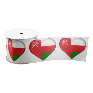 Flagge des Sultanats Oman Satinband
