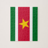 Flagge des Suriname-Foto-Puzzles Puzzle (Vertikal)