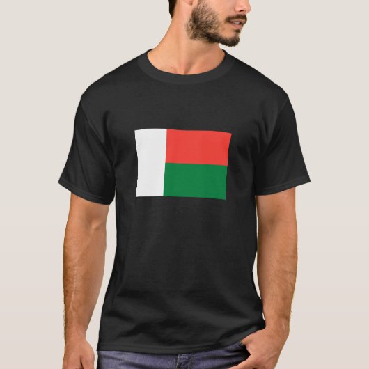 Flagge des T - Shirt Madagaskar (Vorderseite)