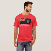 Flagge des T - Shirt Montserrat (Vorne ganz)