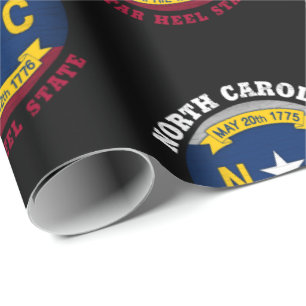 FLAGGE DES TAR HEEL-STATES NORTH CAROLINA GESCHENKPAPIER