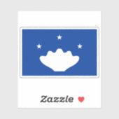 Flagge des Tobias, Mikronesien, Ozeanien Aufkleber (Blatt)