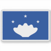 Flagge des Tobias, Mikronesien, Ozeanien Aufkleber (Vorderseite)