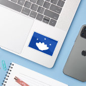 Flagge des Tobias, Mikronesien, Ozeanien Aufkleber (Laptop mit iPhone)