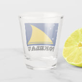 Flagge des Tokelau-Schießglases Schnapsglas (Rückseite)