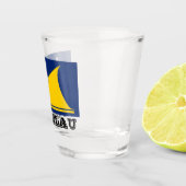 Flagge des Tokelau-Schießglases Schnapsglas (Rechts)